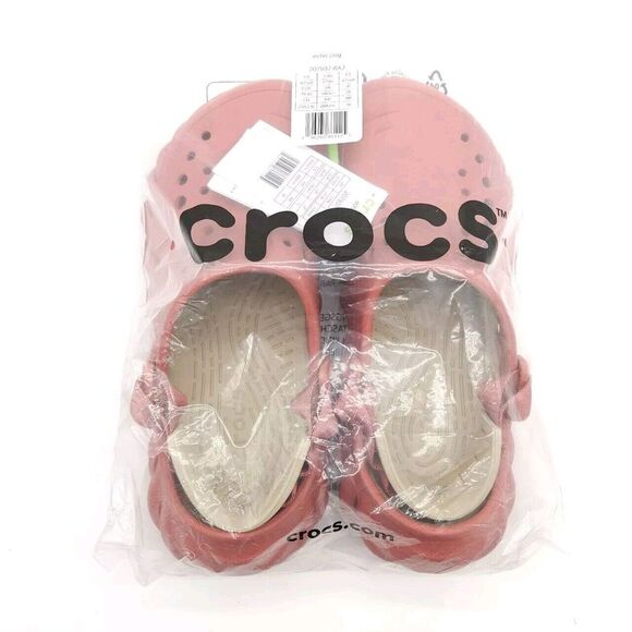 Crocs Echo Clog (Womens 9 Mens 7) Slip On Shoes Sandals Strawberry Wine Red New - Picture 6 of 7